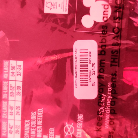 Disney Stitch Halloween Pajama Pants, unisex, xl - Picture 7 of 7